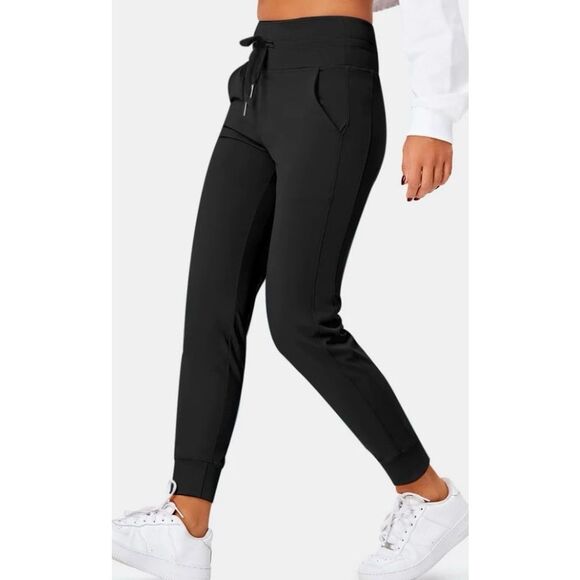 Halara Black High Rise Drawstring Joggers with Pockets Women's S - Picture 2 of 11